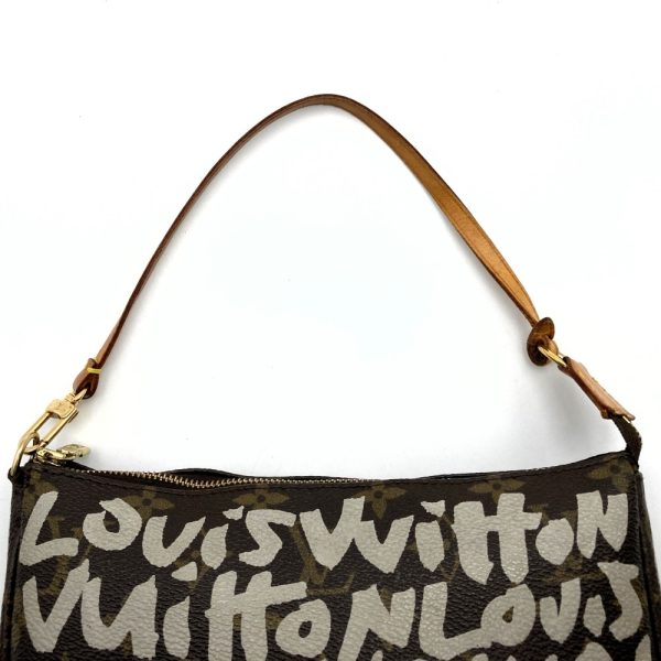 itzymkqi8u7s 5 Louis Vuitton Monogram Graffiti Pochette Accessoire Pouch Beige