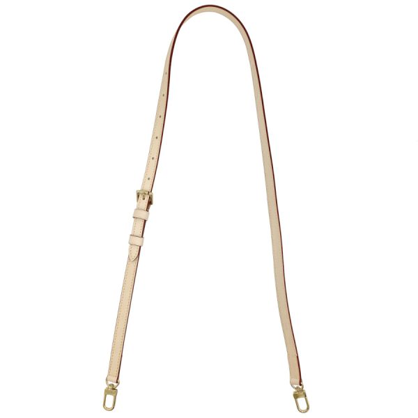 j52312 01 Louis Vuitton Tanned Leather Shoulder Strap Gold