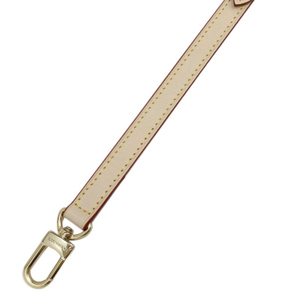 j52312 03 Louis Vuitton Tanned Leather Shoulder Strap Gold