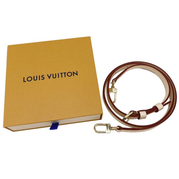 j52312 05 Louis Vuitton Tanned Leather Shoulder Strap Gold