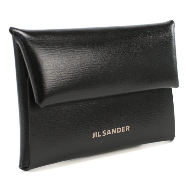 jisj26ui0004011 1 Jil Sander Coin Purse Leather Black