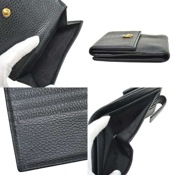 k10295f 4 Gucci Petit Marmont Leather Bifold Wallet Black