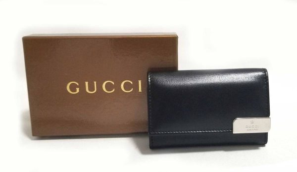 k1054088522 5 Gucci Key Case Leather Black