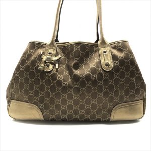 k1386 1 Gucci GG Canvas Handbag Beige