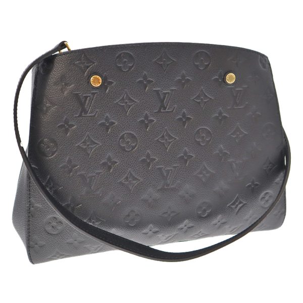 k21 7226 14 Louis Vuitton Montaigne MM Handbag Black Noir