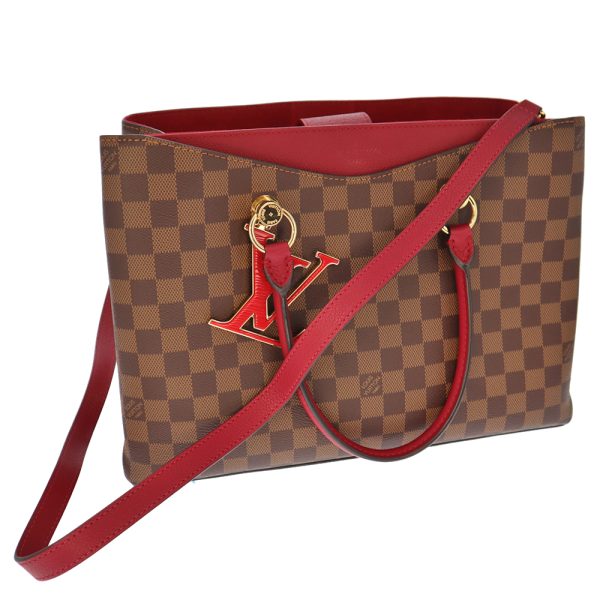 k22 961 10 Louis Vuitton Riverside Tote Bag Brown Wine