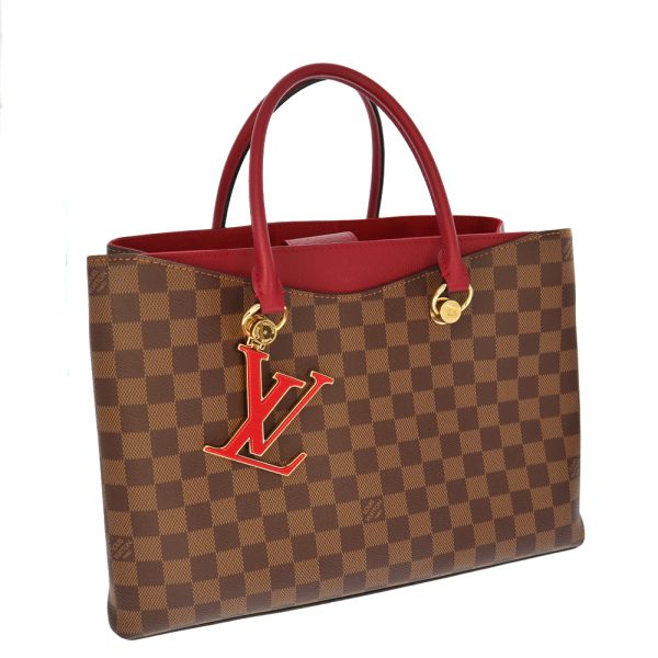 k22 961 Louis Vuitton Riverside Tote Bag Brown Wine