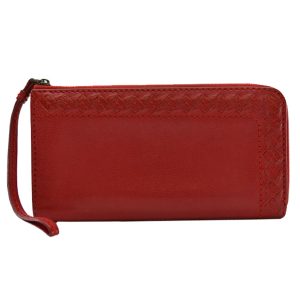 k7425 Bottega Veneta Bifold Wallet Calf Cowhide Black