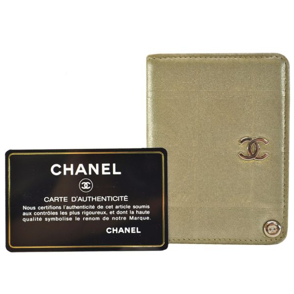 k8922 Chanel New Travel Line Card Case Gold