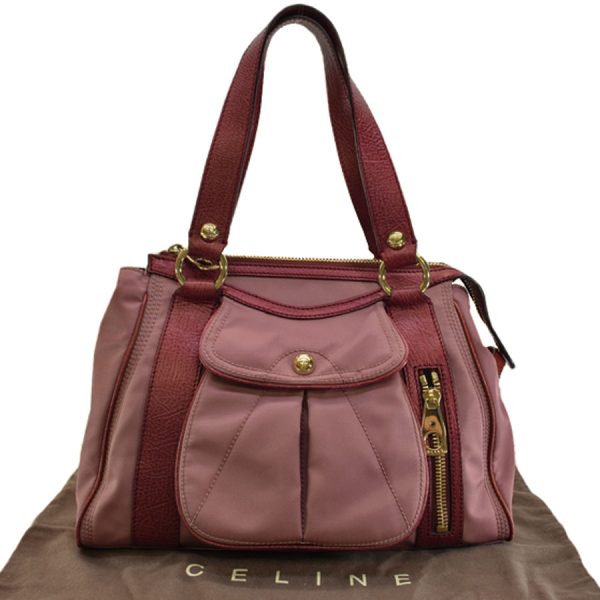 k8985 Celine Nylon Shoulder Bag Red