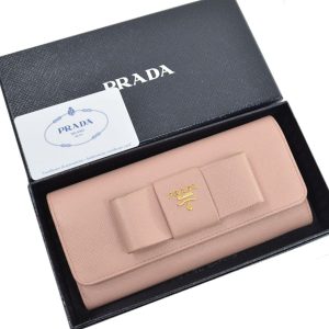 k9602d Prada Bi FWallet Saffiano Multicolor Black Pink