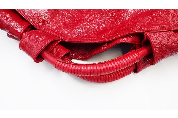 kkc206001 2 Loewe Aire Nappa Leather Handbag Red