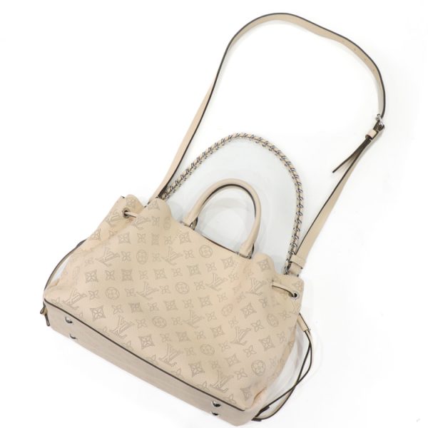 km23 0307 16 Louis Vuitton Mahina Bella Tote Bag Crème Beige