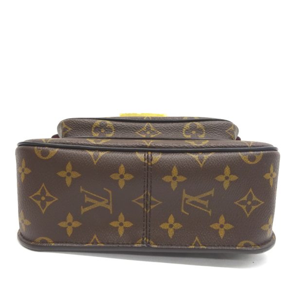 kr204391 7 Louis Vuitton Monogram Passy Chain Shoulder Bag Brown