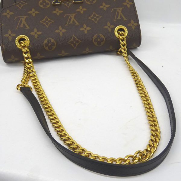 kr204391 9 Louis Vuitton Monogram Passy Chain Shoulder Bag Brown