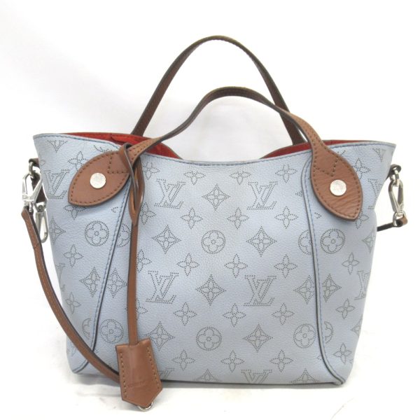 kr59261 2 Louis Vuitton Mahina Hina PM Hand Bag Blue Horizon Pumpkin