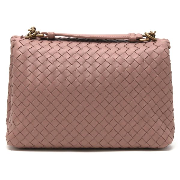 lbbo386498vo0ad6600y Bottega Veneta Intrecciato Lambskin Shoulder Bag Pink