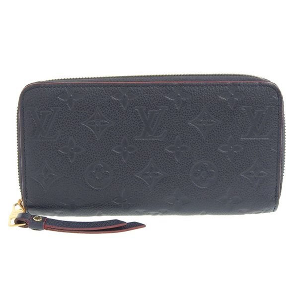 lv0786 1 Louis Vuitton Empreinte Zippy Wallet Marine Rouge