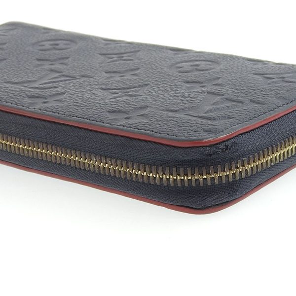 lv0786 4 Louis Vuitton Empreinte Zippy Wallet Marine Rouge