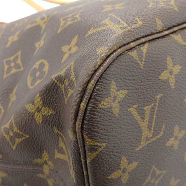 lv0975 3 Louis Vuitton Monogram Neverfull MM Tote Bag Beige