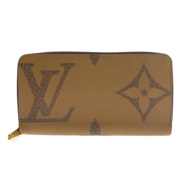 lv1008 1 Louis Vuitton Monogram Giant Reverse Zippy Wallet Round Zipper Long Wallet