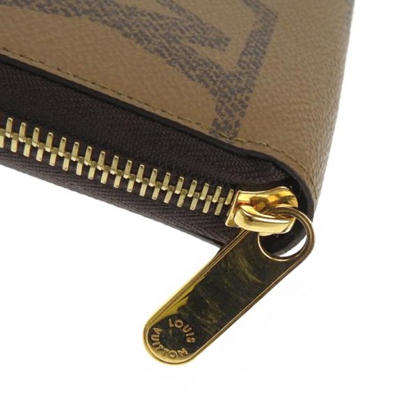 lv1008 3 Louis Vuitton Monogram Giant Reverse Zippy Wallet Round Zipper Long Wallet