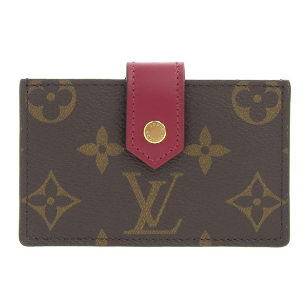 lv1121 1 Louis Vuitton Porto Cult Card Case Business Card Holder Fuchsia