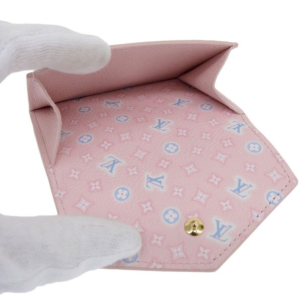 lv1157 5 Louis Vuitton Portefeuille Rock Mini Trifold Wallet Pastel Pink