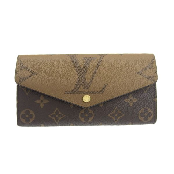 lv1168 1 Louis Vuitton Monogram Giant Reverse Portefeuille Sarah Long Wallet