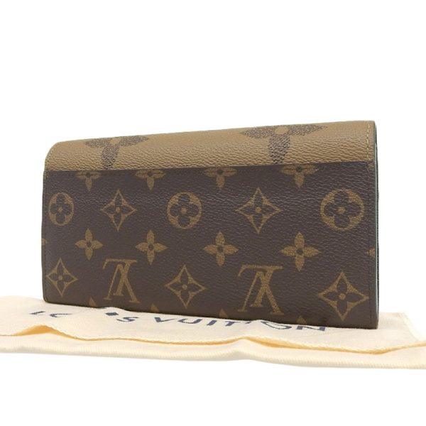 lv1168 2 Louis Vuitton Monogram Giant Reverse Portefeuille Sarah Long Wallet