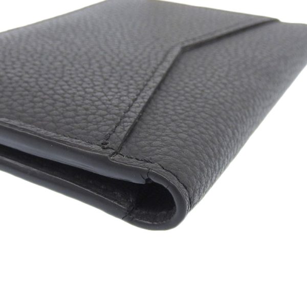 lv1227 3 Louis Vuitton Organizer Depoche Card Case Business Card Holder Leather Noir