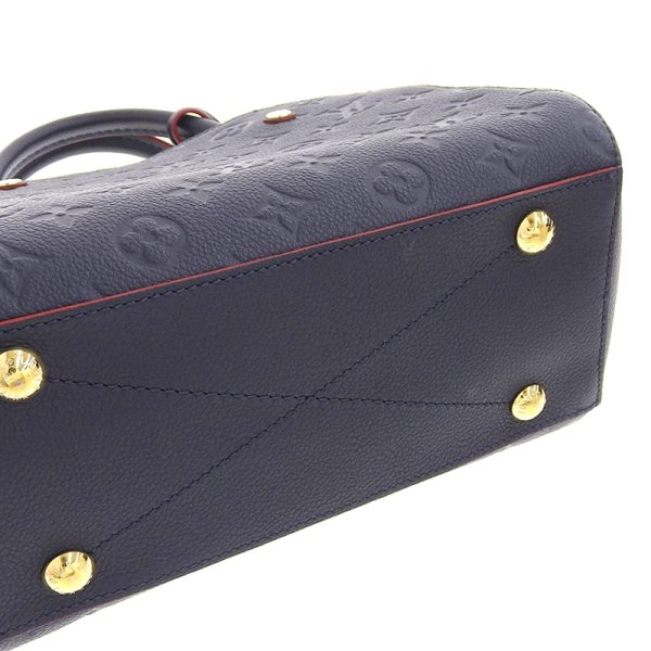 lv1235 3 Louis Vuitton Montaigne Handbag Empreinte Marine Rouge