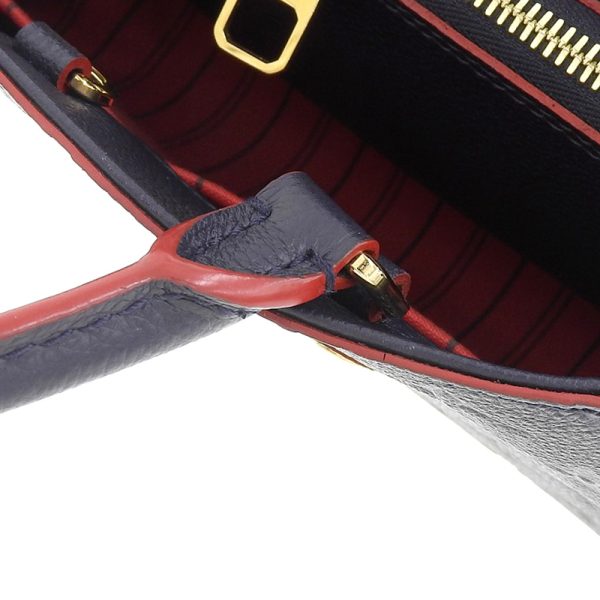 lv1235 5 Louis Vuitton Montaigne Handbag Empreinte Marine Rouge