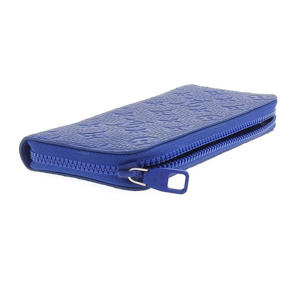 lv1246 3 Louis Vuitton Zippy Wallet Vertical Long Wallet Taurillon Leather Neon Blue