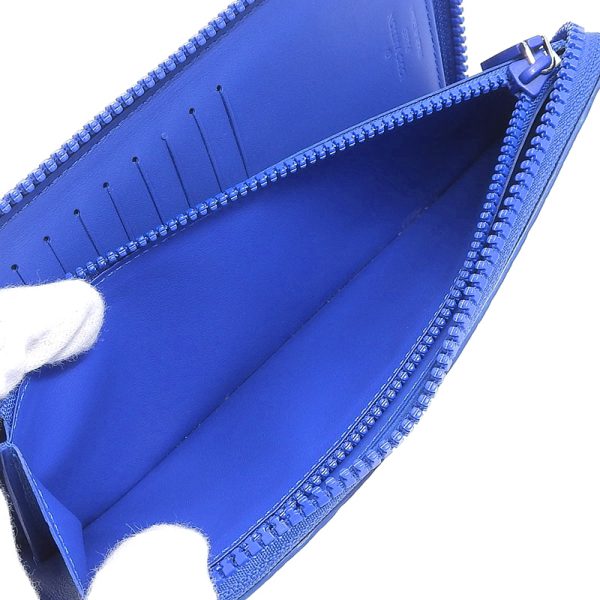 lv1246 6 Louis Vuitton Zippy Wallet Vertical Long Wallet Taurillon Leather Neon Blue