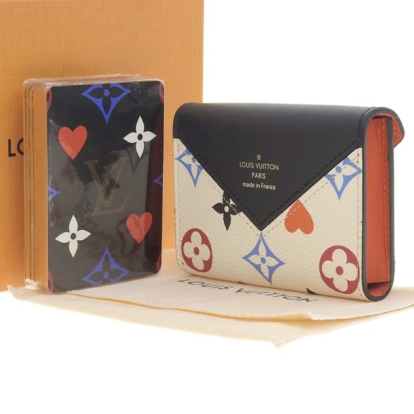 lv1247 2 Louis Vuitton Etuy Carte Arsene Game On Card Case Leather White