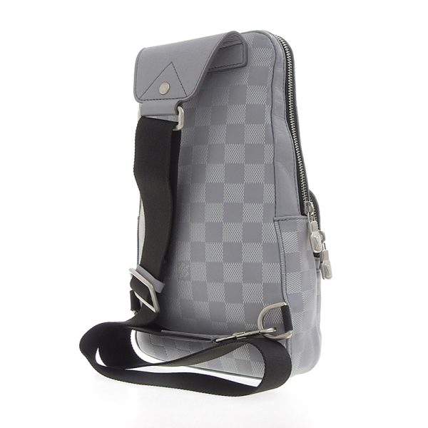 lv1279 2 Louis Vuitton Damier Infini Avenue Sling Bag Body Bag Gray