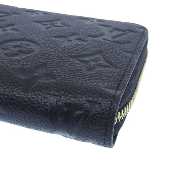 lv1302 3 Louis Vuitton Empreinte Zippy Wallet Long Wallet Noir