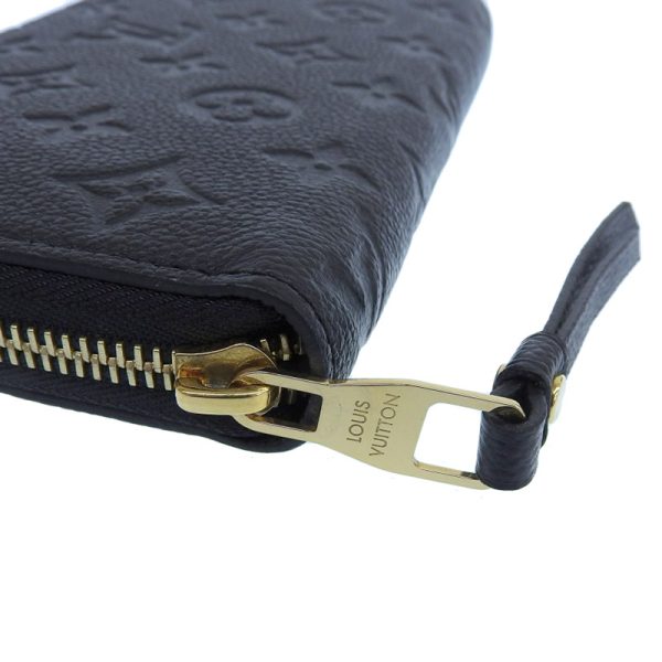 lv1302 4 Louis Vuitton Empreinte Zippy Wallet Long Wallet Noir