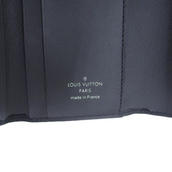 lv1303 7 Louis Vuitton Mahina Portefeuille Iris Trifold Wallet Compact Wallet Noir