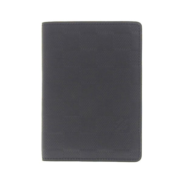 lv1315 1 Louis Vuitton Damier Infini Couverture Passport Onyx Black