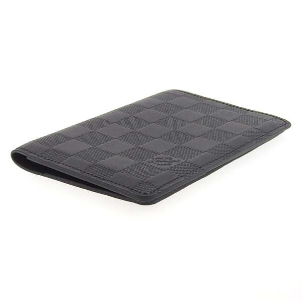 lv1315 3 Louis Vuitton Damier Infini Couverture Passport Onyx Black