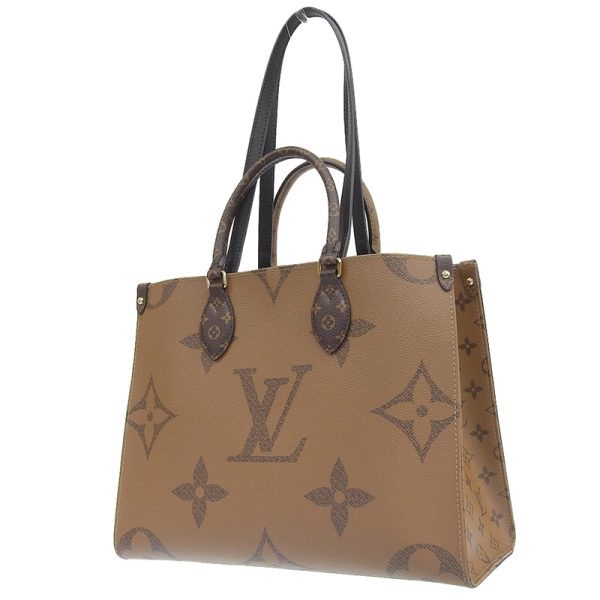 lv1334 2 Louis Vuitton Monogram Giant Monogram Reverse On the Go MM Tote Bag