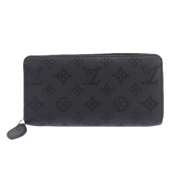 lv1341 1 Louis Vuitton Mahina Zippy Wallet Round Zipper Long Wallet Noir