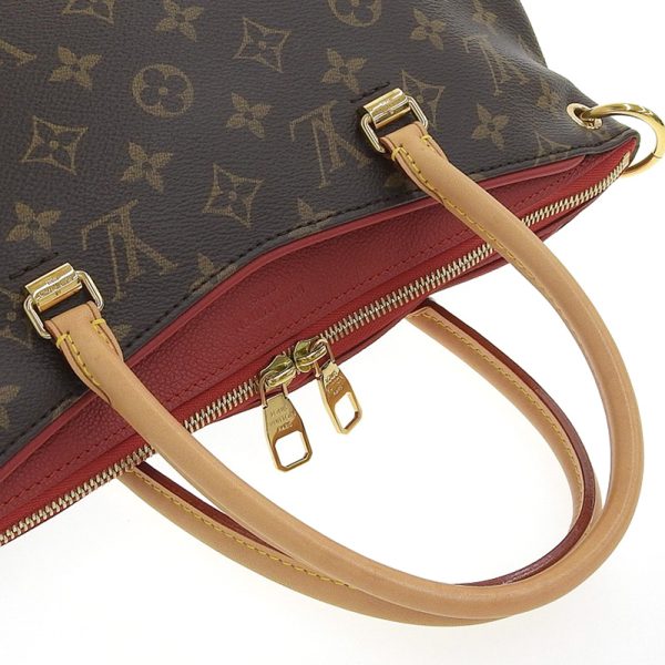 lv1345 5 Louis Vuitton Pallas MM Bag Handbag Shoulder Bag Monogram