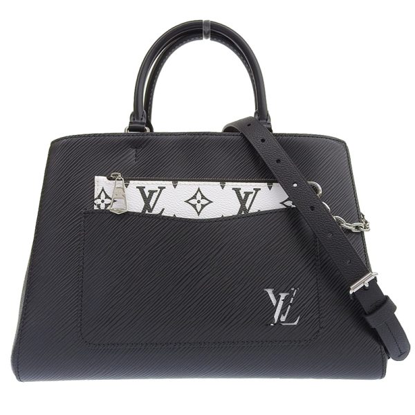 lv1347 1 Louis Vuitton Epi Marrelle Tote MM 2WAY Bag Handbag Noir