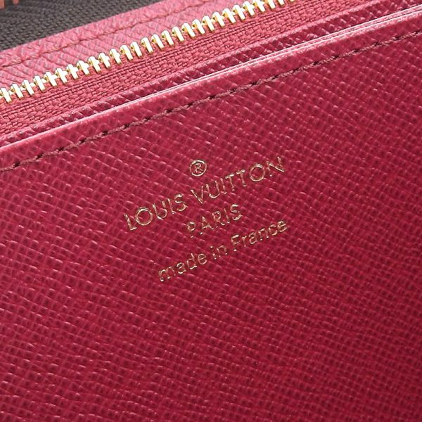 lv1350 7 Louis Vuitton Zippy Wallet Long Wallet Round Zipper Fuchsia