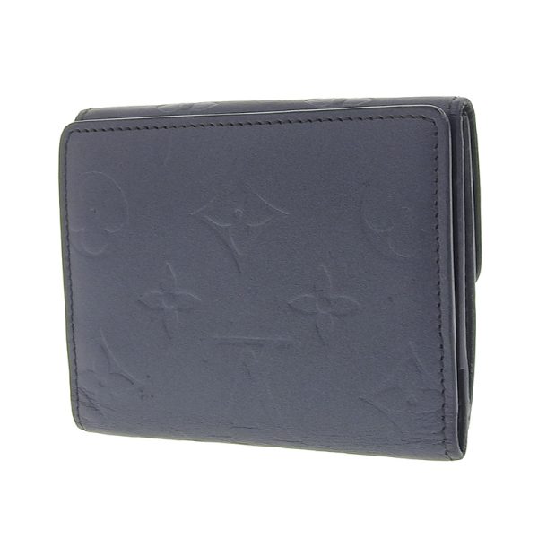 lv1351 2 Louis Vuitton Matte Ludlow Bifold Wallet Compact Wallet Navy