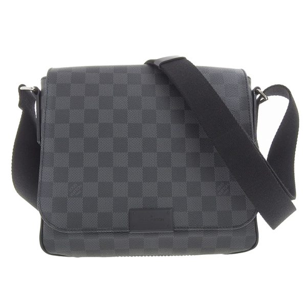 lv1369 1 Louis Vuitton Damier Graphite District Shoulder Bag Messenger Bag