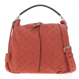 lv1373 1 MCM Logo Gram Shoulder Bag Camel Brown